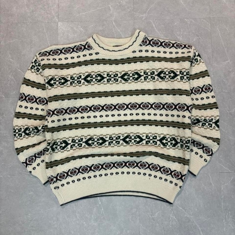 1990's Knightsbridge Fair Isle Knit Sweater Size M #knitwear